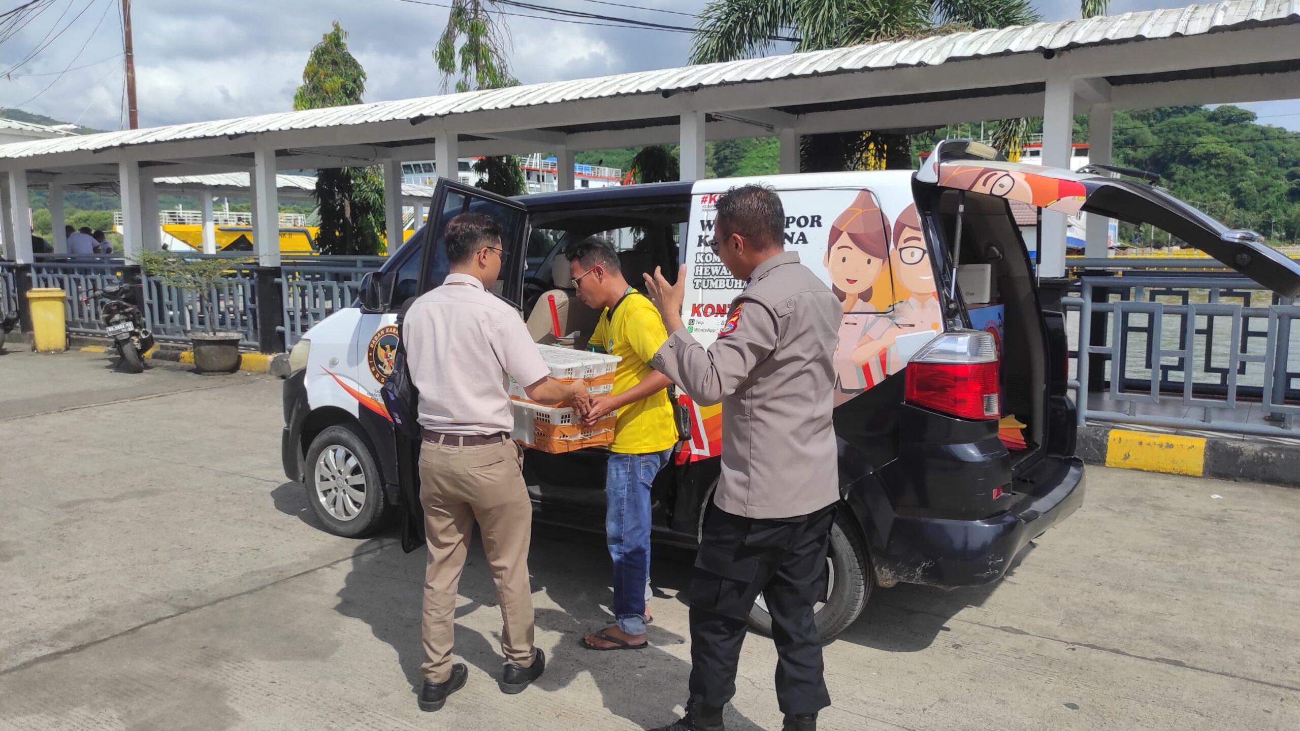 Truk Bermuatan Burung Tanpa Izin Dicegat Menuju Bali di Lombok Barat